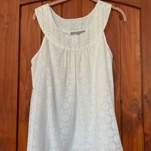 Lovely Anthropologie Blouse with silver threads NWOT